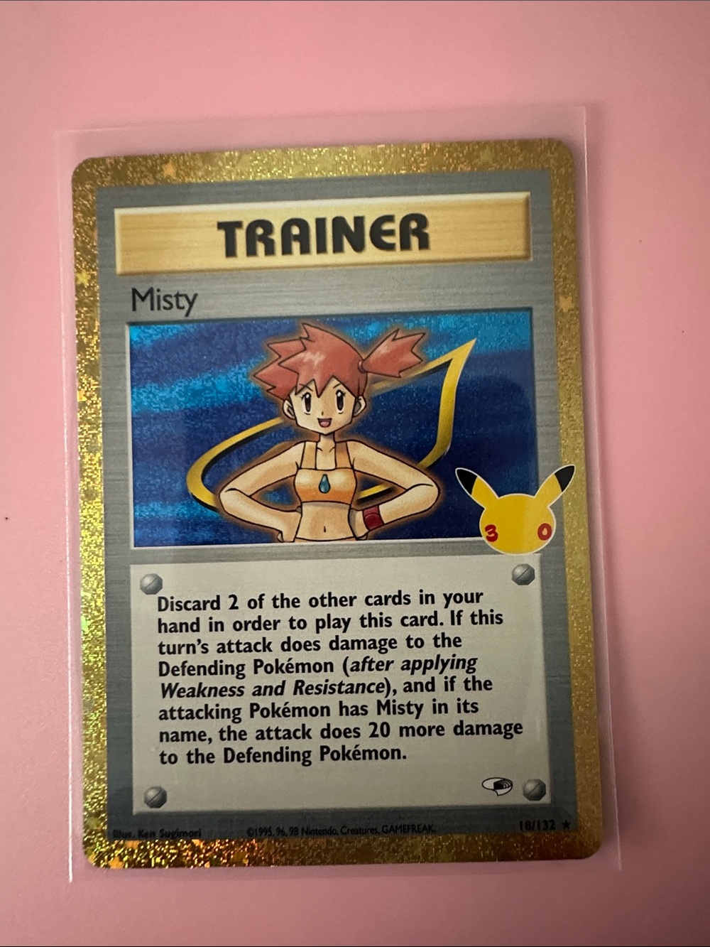Misty Trainer Card 1995 - 30th Anniversary print